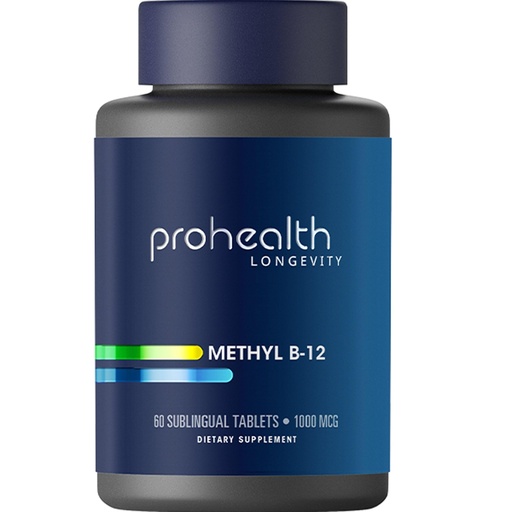 [BRSWIYT3BMNR2DY5] ProHealth Methyl B-12 Methylcobalamin (1000 mcg, 60 sublingual Tablets) (Vitamin B-12)