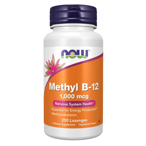 [BRSREEADC4IGMHLU] Now Supplements, Methyl B-12 (Methylcobalamin) 1,000 mcg, Nervous System Health*, 250 Lozenges
