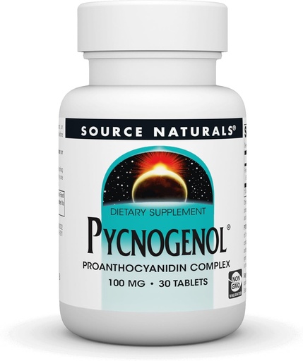 [BRSWIYINAF5WK3QV] Source Naturals Pycnogenol 100 mg Proanthocyanidin Complex - 30 Tablets