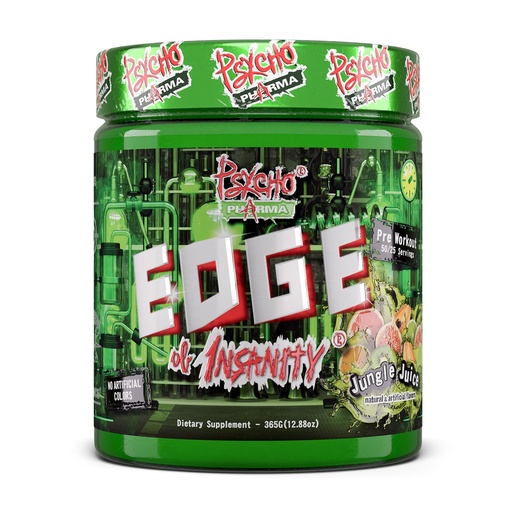 [BRSWYEI5BAGQEDLZ] Psycho Pharma Strongest High Stim Preworkout Powder - Edge of Insanity - Most Intense Pre Workout Supplement for Pumps, Strength, Energy and Feel Good Focus. Rivals Famous PWOs of The Past