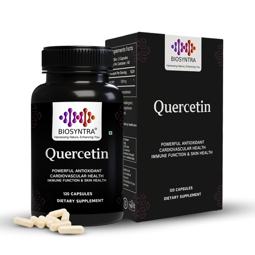 [BRSRE2QQOUMGMYDP] Pure Quercetin 500mg - Pure Quercetin Capsules for Immune Support & Cellular Protection – Gluten-Free, Non-GMO, 120 Capsules