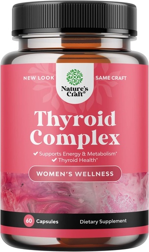 [BRSW2AD4OIPRAGTL] Advanced Thyroid Support for Women with Ashwagandha - Adaptogenic Thyroid Supplement with L Tyrosine Rhodiola and Astragalus Root - Non-GMO Balancing Herbal Thyroid Energy Women’s Health Supplement