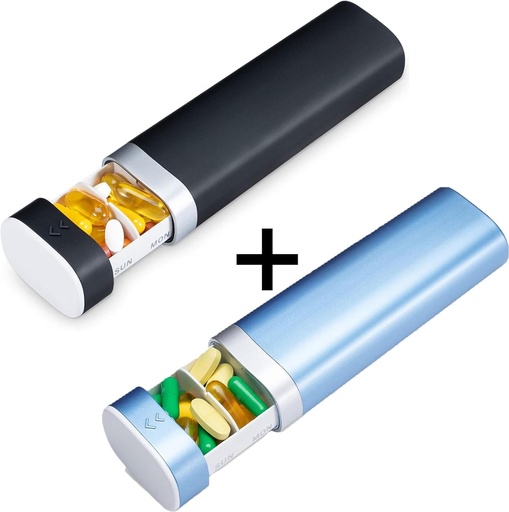 [BRSRAHQOAQIWEG34] Tedenske tablete Organizator 7 dan, Betife Daily Pill Box, potovalne tablete primeru, srčkan tablete imetnik držati vitamine, zdravila, dodatki, tablete organizator