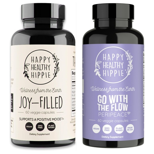[BRSRGGANC4DWEFDJ] Happy Healthy Hippie PeriPeace Supplements for Women & Joy-Filled Mood Support Supplement