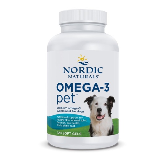 [BRSWGBAPPN5AGFLX] Nordic Naturals Omega-3 Pet, Unflavored - 120 Soft Gels - 320 mg Omega-3 Per Soft Gel - Fish Oil for Dogs with EPA & DHA - Promotes Heart, Skin, Coat, & Immune Health