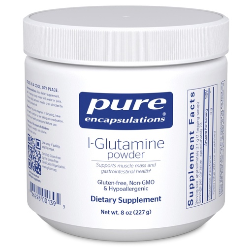 [BRSWKHD7AZ5WEA3V] Pure Encapsulations L-Glutamine Powder - Supplement for Immune and Digestive Support, Gut Health and Lining, Metabolism, and Muscle Support* - with Pure Free-Form L-Glutamine - 8 Ounces