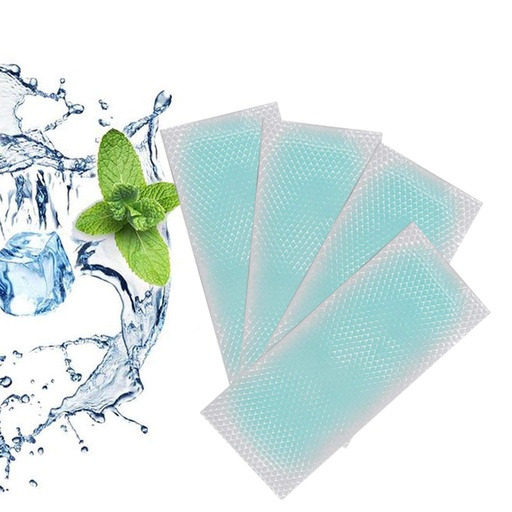 [BRSWYCAKBV5R6YA6] 60 Sheets Fever Cooling Gel Patches, Cooling Forehead Strips Cooling Gel Sheet for Relieve Headache, Toothache Pain, Drowsiness, Fatigue, Refreshing, Sunstroke Blue