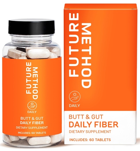 [BRSRMGIYBAAWGYLX] FUTURE METHOD Fiber Supplement, Acacia and Psyllium Husk Fiber Pills for Digestion (60ct)