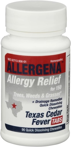 [BRSROBL4B4PBACT3] PROGENA - Allergena Cedar Fever Tabs (90 Count Chewable Tabs), White