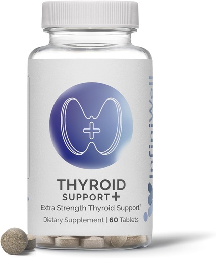 [BRSRAYL7AV5WAFA7] InfiniWell Thyroïde Support+ - Complexe de support thyroïde ciblé - Promouvoir la signalisation hormonale, la santé métabolique et la production d'énergie mitochondriale - avec Guggulsterone E-Z (60 comprimés)