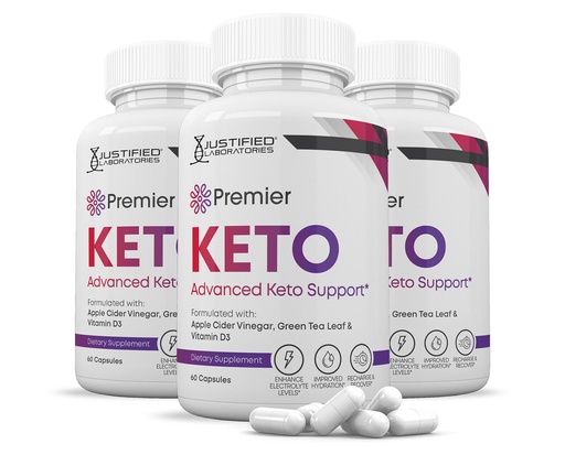 [BRSROGQHOUGRUH36] (3 Pack) Premier Keto ACV Pills 1275MG Keto Support Blend Alternative to Gummies Formulated with Apple Cider Vinegar Extra Virgin Olive Oil Powder Green Tea Leaf 180 Capsules
