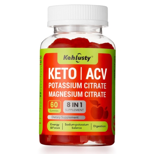 [BRSRGHQRPIMRMYL3] Keto ACV Gummies for Weight Loss Support, 8-in-1 Apple Cider Vinegar with B12, Electrolytes, Beet Root & Pomegranate | Supports Digestion, Metabolism & Weight Management | Keto-Friendly, 60 Gummies