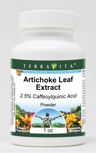 [BRSWGZADCAMWA23H] Artichoke Leaf Extract - 2.5% Caffeoylquinic Acid - Powder (1 oz, ZIN: 516210) - 3 Pack