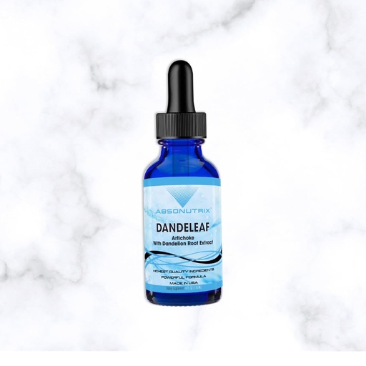 [BRSREYYNBMAQEHLG] Absonutrix DandeLeaf, 390 mg, 4 FL OZ Liquid, 302 Servings, Made in USA, Potent Plant-Based Ingredients, Artichoke Leaf, Dandelion Root Extract, Gluten-Free, Non-GMO, GMP Certified