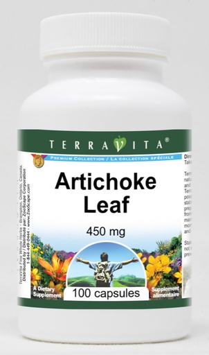 [BRSWI2QRPMDBW3AV] Artichoke Leaf - 450 mg (100 Capsules, ZIN: 510951)
