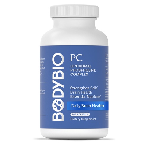 [BRSWIZ3RAJYBW33E] BodyBio PC - Phosphatidylcholine for Brain Health, Mental Clarity, Cognitive Function, Cellular Repair & Healthy Aging, Phospholipid Complex Supplement for Gentle Daily Detox