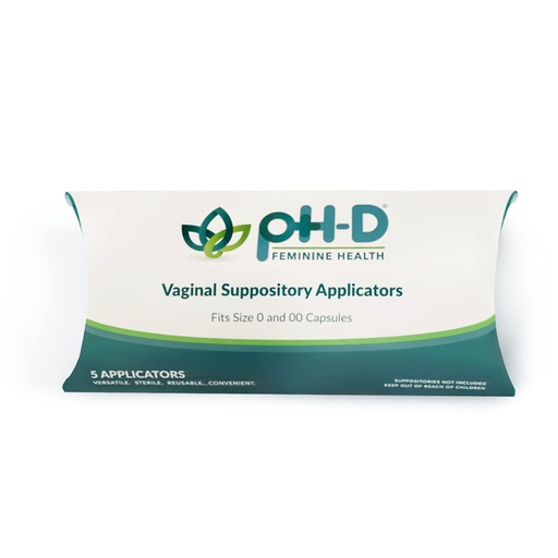 [BRSWY2QBAQIWAHLV] pH-D Feminine Health - Vaginal Suppository Applicators, Ideal for Boric Acid Suppositories, Reusable, Fits Most Vaginal Suppositories, Made in The USA - 5 Count…
