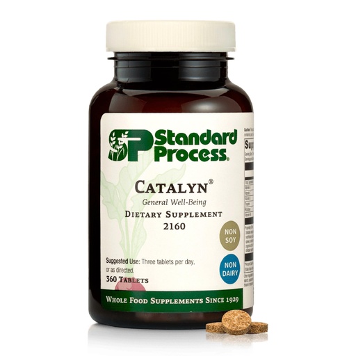 [BRSWIYT7BIABA3YZ] Standard Process Catalyn General Well-Being Dietary Supplement - Non-Dairy & Non-Soy - Daily Vitamins & Nutrients - 360 Tablets