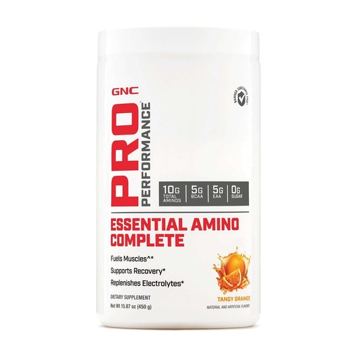 [BRSWGFTQCJ6BG3YV] GNC Pro Performance Essential Amino Complete, Tangy Orange, 30 Servings, Supports Muscle Recovery