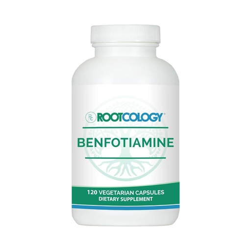 [BRSREZA7BEFRE2AY] Rootcology by Dr. Izabella Wentz | Benfotiamine | 300mg Benfotiamine Form of Thiamine (Vitamin B1) | 120 Capsules