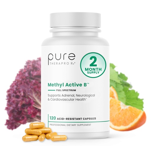 [BRSRAAATOYFQICTV] Pure Therapro Rx Methylated B Vitamins for Men and Women, Made in USA 2 Month Supply | Active Methyl B Complex Vitamins Including Methyl B12, Methylfolate, Benfotiamine, Choline, Niacin, TMG & More