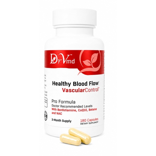 [BRSREAYOPMCBGG32] Circulation & Blood Flow Support by Dr. Vogel, MD – CoQ10 & Betaine (3 Month Supply) – Benfotiamine, NAC, B-Complex – Heart Health & Daily Energy Support