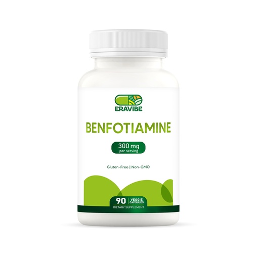 [BRSRAGT7AQBWCDT4] Benfotiamine 300mg Vegetable Capsules, 90 Count, Gluten-Free, Non-GMO