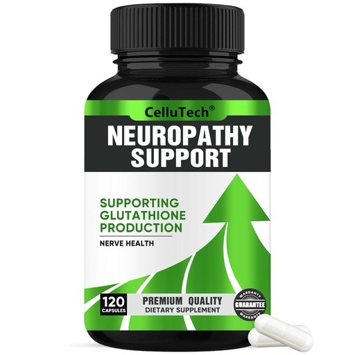 [BRSRGGANBUCRYH33] Neuropathy Nerve Relief Support,Nerve Savior for Neuropathy, with 600mg Alpha Lipoic Acid -Benfotiamine, Maximum Strength Natural Nerve Vitamins -120 Capsules