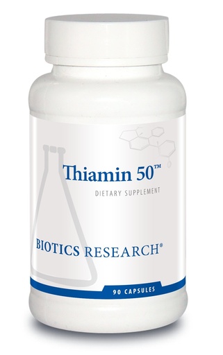 [BRSWIYIZCINB43T2] Biotics Research Thiamin 50™ – High Potency Vitamin B1, 50 mg, Energy Production, Metabolic Support, Cardiovascular Health, Brain Health. 90 Capsules