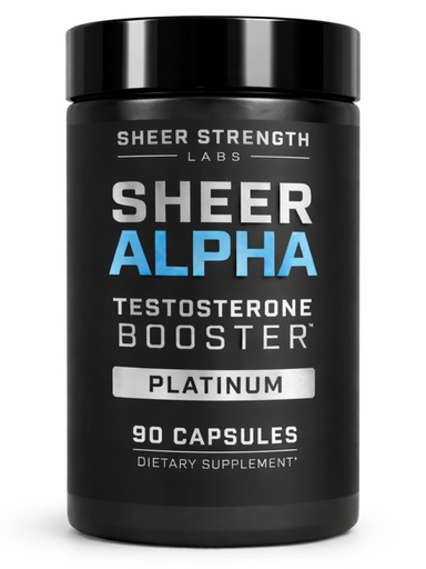 [BRSROGI6BF7Q4CDA] Testosterone Booster for Men - Sheer Alpha T-Booster - Clinically Backed Dose, Strongest Formula - Made in USA - Premium Blend of Fadogia Agrestis Tongkat Ali and Shilajit. 30 Servings