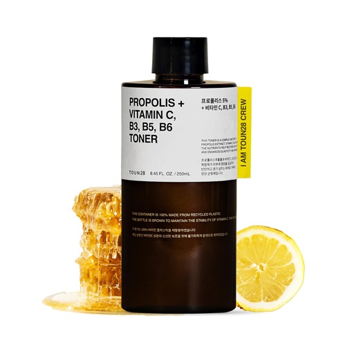 [BRSRO2YBCIGREC3D] TOUN28 Propolis Vitamin C, B3, B5, B6 Toner 8.45 fl.oz / 250ml, Restore Vitality and Improve Vibrancy, with Propolis Extract and Vitamin Complex