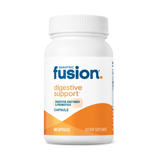 [BRSRMZT7CMNR6HLG] Bariatric Fusion Digestive Support: Digestive Enzymes with Probiotics | Vegan Supplement | Probiotics for Digestive Health and Gut Health Support | Gluten, Dairy & GMO Free | 60 Capsules