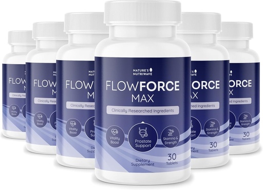 [BRSRAFQQAAMAEFL7] FlowForceMax Herbal Support Supplement - Natural Plant-Based Formula with Saw Palmetto Extract | 30 Chewable Tablets, 6 Month Supply, Made in USA