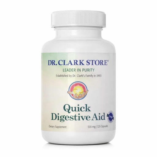 [BRSRE2TRAB5B4ETD] Dr Clark Store Quick Digestive Aid 125 Capsules With Betaine HCL and Digestive Enzymes to Support Optimal Stomach Balance and Reduce Occasional Post Meal Bloating for Your Daily Comfort, Clean Formula