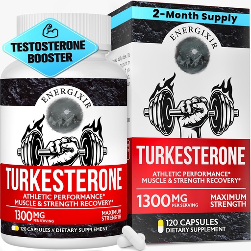 [BRSRAAD3CMPGEADF] 78,000mg Testosterone Supplement for Men, Max Purity 95% Testosterone Booster for Men, Turkesterone for More Energy, Strength, Stamina, Endurance, Muscle Growth & Recovery, Performance, 60 Days Supply