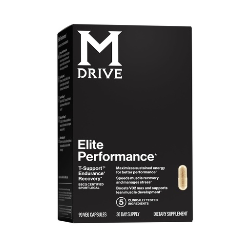 [BRSWIEI6BUNBS2IV] Mdrive Elite Testosterone Booster for Men - Supports Immune Health, Energy, VO2Max, Recovery, Stress Relief, Lean Muscle, KSM-66 Ashwagandha, DIM, Fenugreek, 90 Capsules