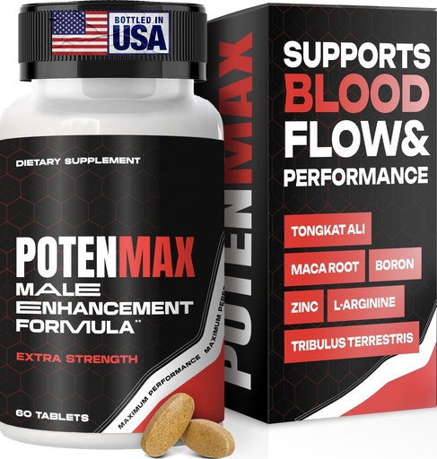 [BRSRABQZA4PBYYLV] Libido Support for Men - 19-in-1 Vigor Pills for Men Fast Acting with Tongkat Ali, Tribulus, Maca, L-Arginine, Mens Testosterone Booster - Blood Flow, Size & Stamina and Endurance - 60ct