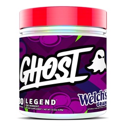 GHOST Legend Pre-Workout Powder, Welch's Grape - 30 Servings – Pre-Workout for Men & Women with Choline, L-Citrulline, & Beta Alanine for Energy & Focus