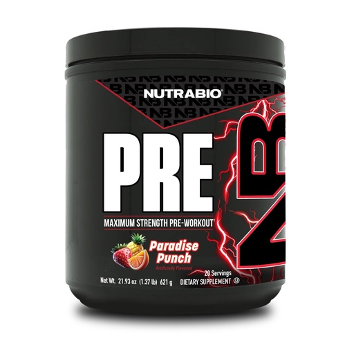 [BRSREYYHBZ7BQELD] NutraBio Preworkout Powder, Paradise Punch| Explosive Energy, Laser Focus, Extreme Pumps| Pre Workout for Men & Women| Performance, Endurance, Power Complex, Caffeine, Electrolytes