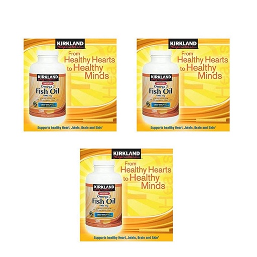 [BRSWIYA3C4BW23DI] Kirkland Signature Fish Oil 1000 mg., 400 Softgels (3 Pack)