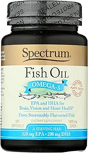 [BRSWECQCB4MBY23D] Spectrum Essentials Fish Oil, 1000 mg, 100 Softgels