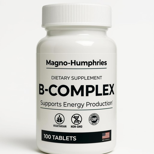[BRSREHYKOIOWGFL7] Vitamin B-Complex - 100 Tablets | Energy Metabolism & Nerve Support | Balanced B Vitamins | One Tablet Daily | Dietary Supplement | GMP Manufactured in USA | 100 Day Supply