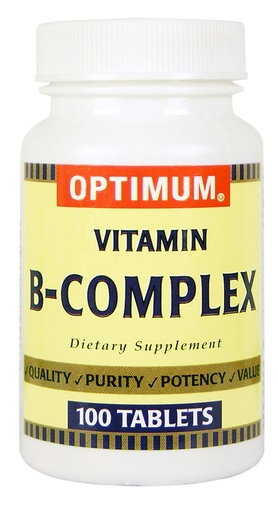 [BRSWIZYPOAFBMDYV] Optimum Vitamin B-Complex Tablets, 100 Count (Pack of 2)