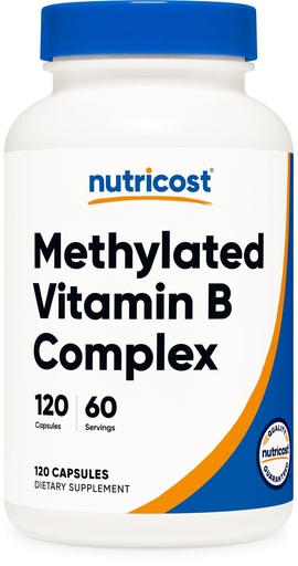 [BRSREYD3BABBUF3G] Nutricost Methylated Vitamin B Complex 120 Capsules - (60 Servings) Gluten-Free