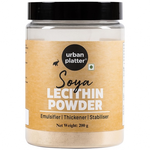 [BRSWECQ3CF4BA3DL] Urban Platter SOYA Lecithin Powder | 7.05 Oz (200g) | Natural Emulsifier, Thickener & Stabiliser | Plant-Based & Vegan | Ideal for Baking, Chocolates, Ice Creams & Desserts