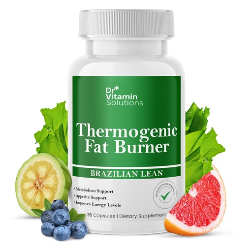 [BRSRABQLAR4BGFA3] Thermogenic Fat Burner Brazilian Lean - Weight Loss Pills for Women & Men | Appetite Suppressant & Metabolism Booster w/Green Tea, Garcinia | Belly Fat, Energy & Bloating Support - 35 Capsules
