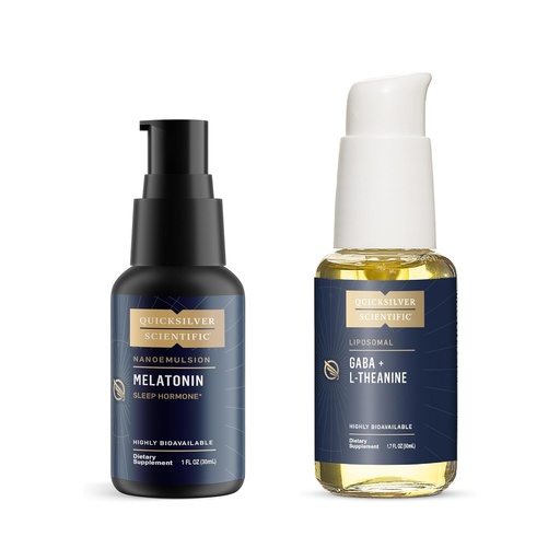[BRSWYFD3CQHQYHQ4] Quicksilver Scientific Liposomal Melatonin Liposomal GABA + L Theanine Bundle