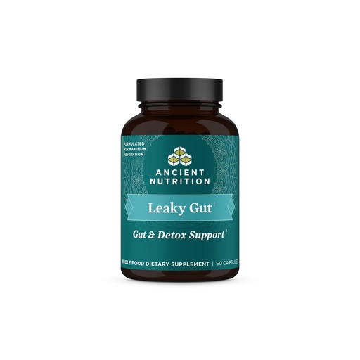 [BRSWYAD7BMIG2HL4] Ancient Nutrition Gut Health Supplement Leaky Gut Capsules, 60ctFormulated with Licorice Root, Astragalus, Marshmallow, and L-Glutamine, Gluten Free, Paleo and Keto Friendly, 60 Ct