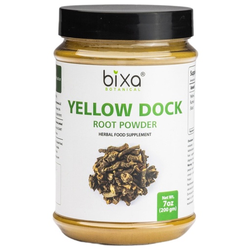 [BRSWKGQZCYPBQ2LI] bixa BOTANICAL Yellow Dock Root Powder | 200 Grams / 7 OZ | Gluten Free, Steam Treated, Vegan, 100% Pure.