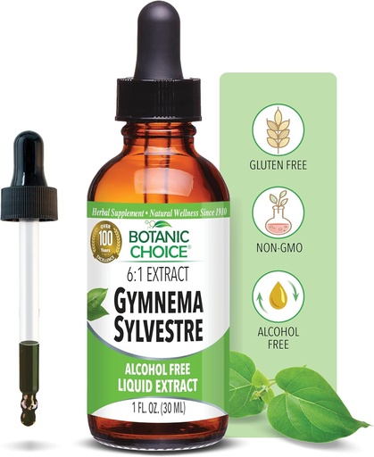 [BRSWIYYMBZ4AKFLG] Gymnema Sylvestre-Liquid ekstrakt, brez alkohola, brez glutena, ne-GMO, kapalko, steklenica- 1 oz